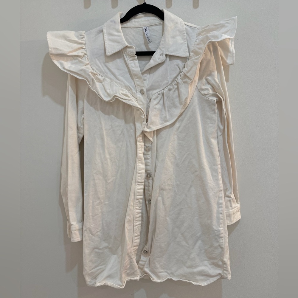 ZARA button down dress